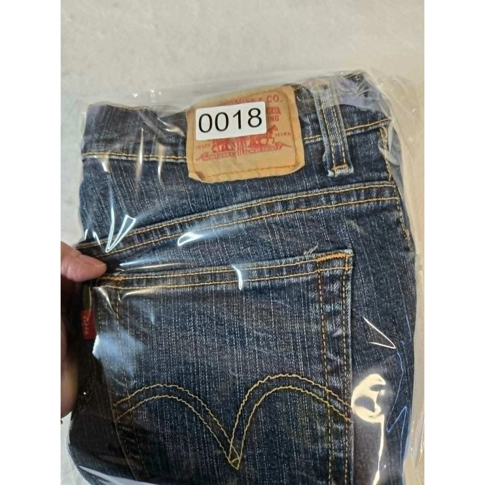 Levis 515 Bootcut Jeans Womens 12M Dark Wash Stretch Denim‎ Mid Rise 34x29